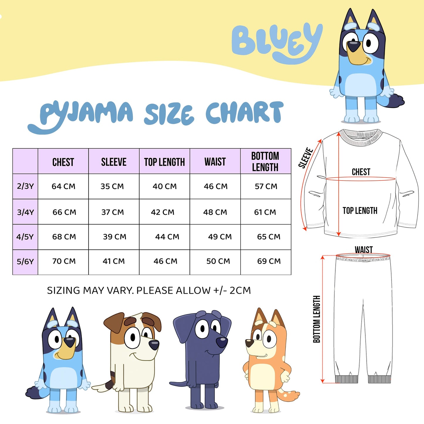 Bluey Personalized Pyjama
