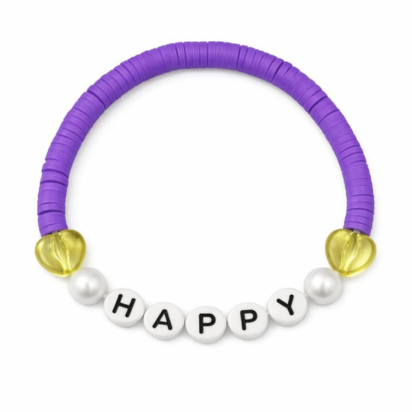 Swifties HAPPY Friendship Bracelet - Purple
