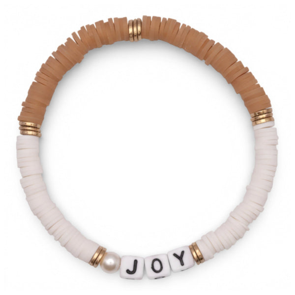 Swifties Friendship Bracelet JOY - Beige and White