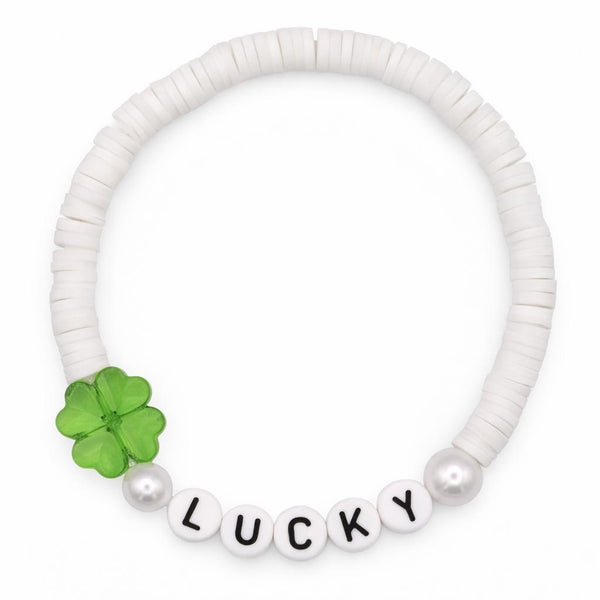 Swifties LUCKY Friendship Bracelet - White