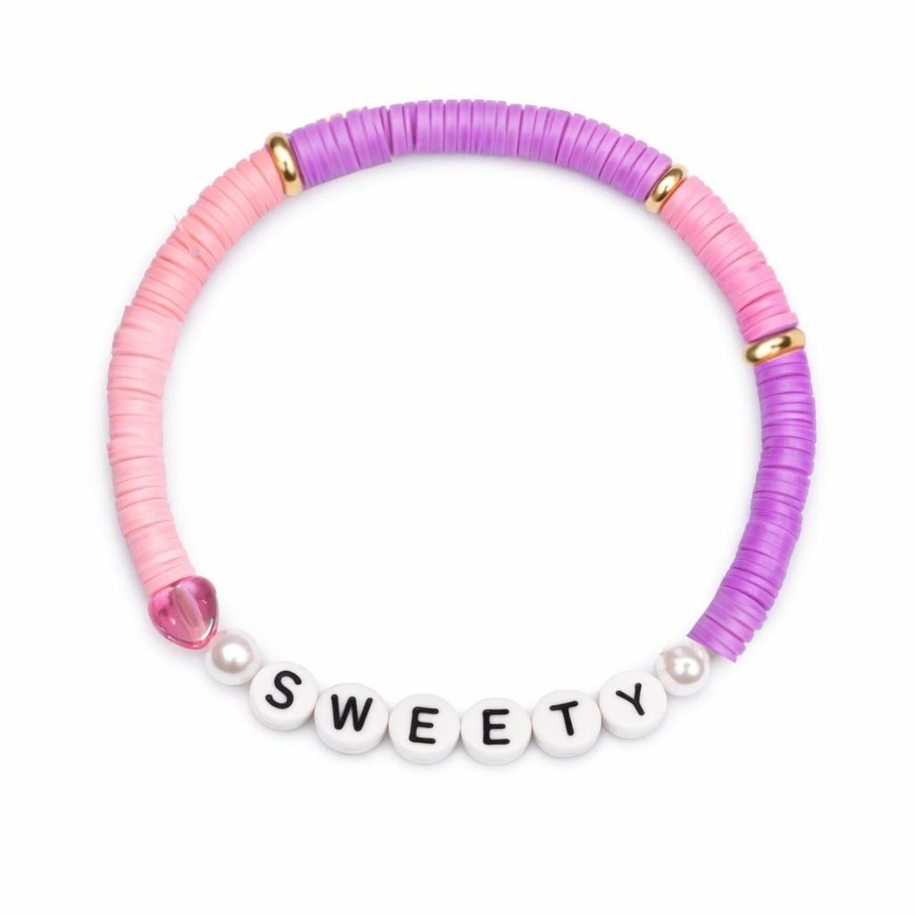 Swifties SWEETY Friendship Bracelet - Pink and Purple