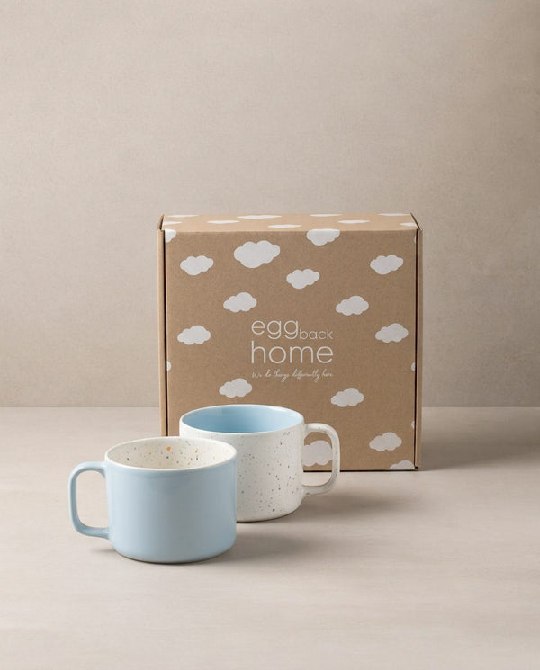 Breeze Party In/Out Stoneware Duo Set Mug 450ml Blue
