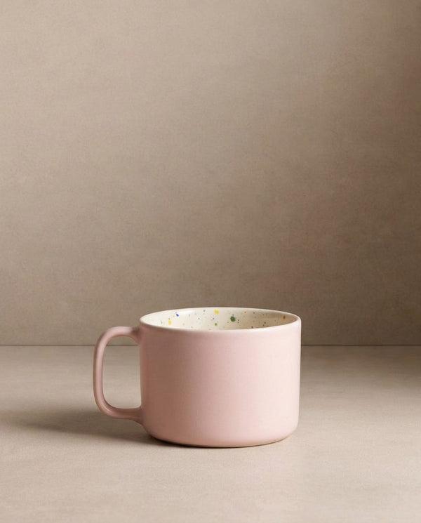 Duo de mugs Breeze Party In/Out en grès – 450 ml – Rose