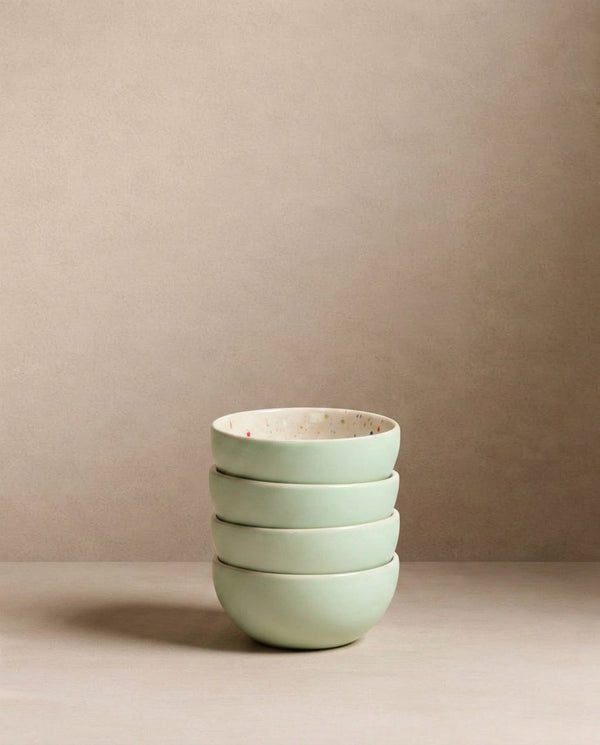 Breeze Party In Stoneware Mini Bowl Green