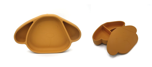 Silicone tableware set in Honey