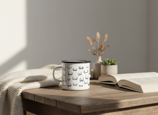 Tasse en émail - Boobs Friends