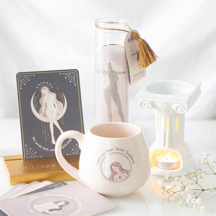 Tasse ronde « Adoptez votre déesse intérieure »