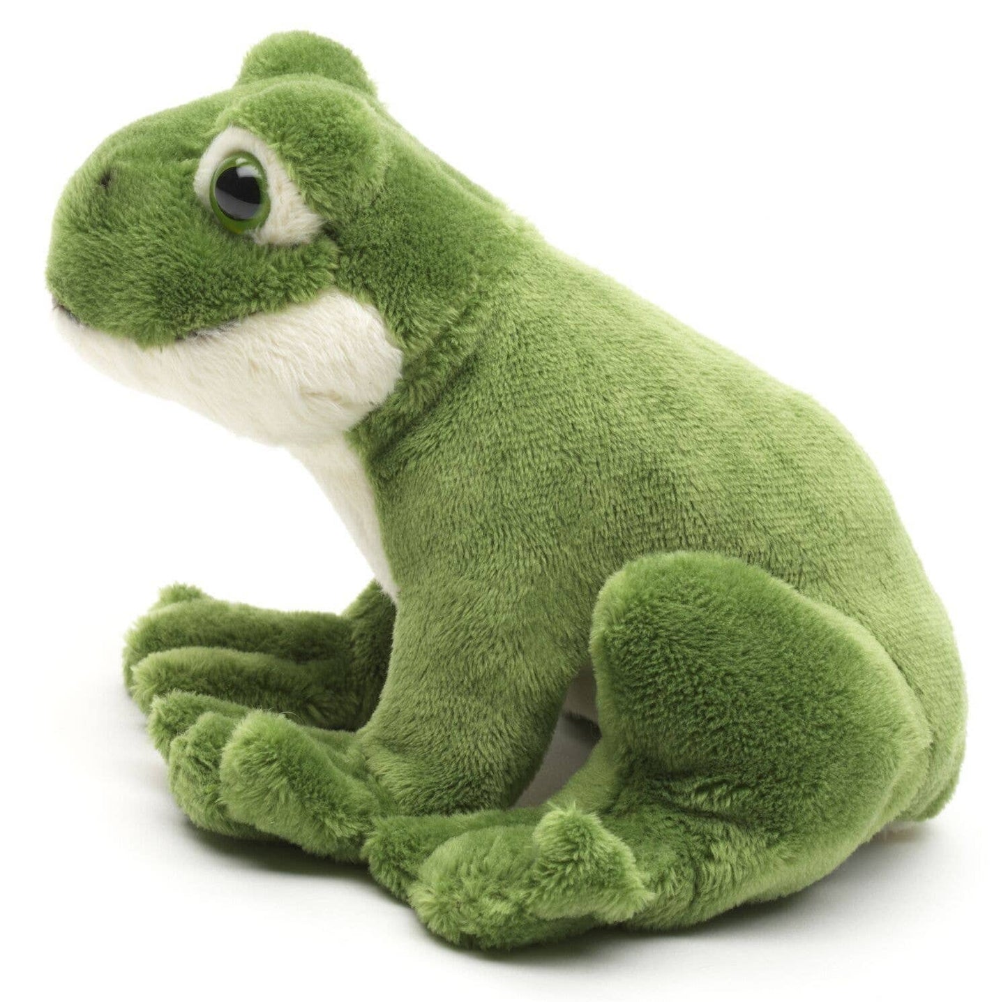Sitting Green Frog Plush Toy