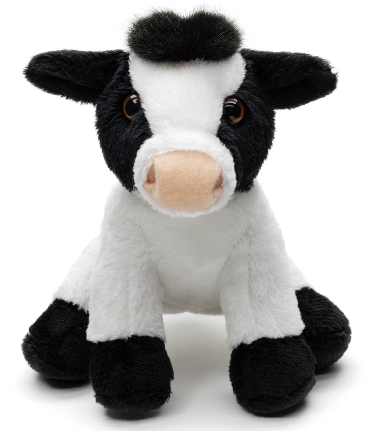 Peluche Vache assise (noir et blanc) Uni Toys