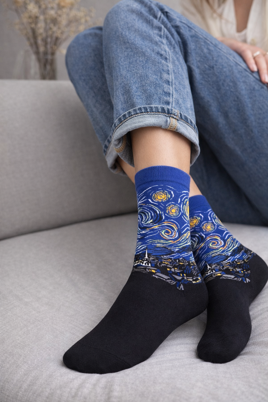 Artistic Socks "The Starry Night"