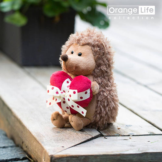 Orange Life Prickle the Hedgehog Plush with Heart
