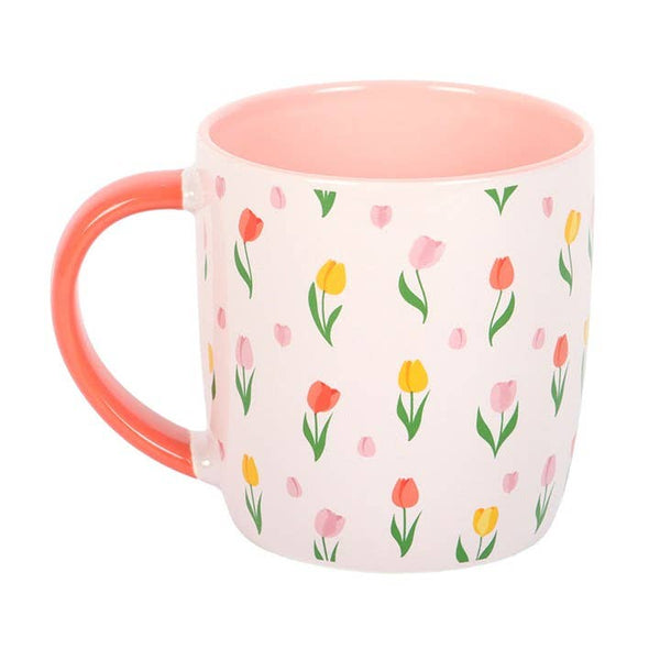 Tulip pattern mug