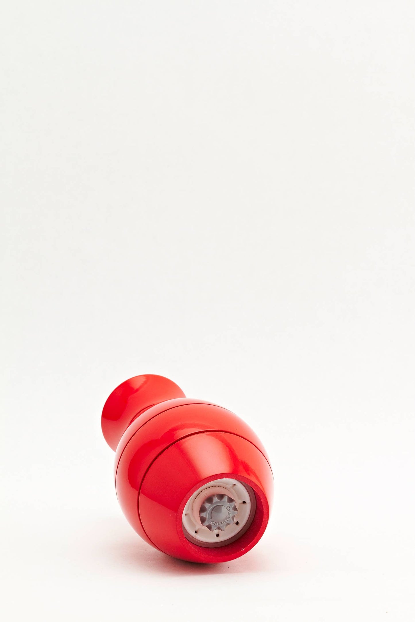 "Vase" spice mill in red lacquered beech