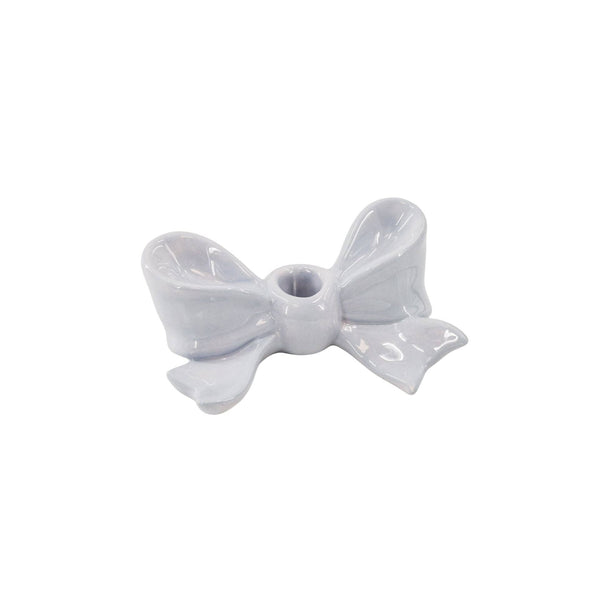 Candlestick - Knot - Ceramic - Lilac - 18x9x7 cm