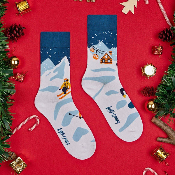 Mismatched Ski Socks
