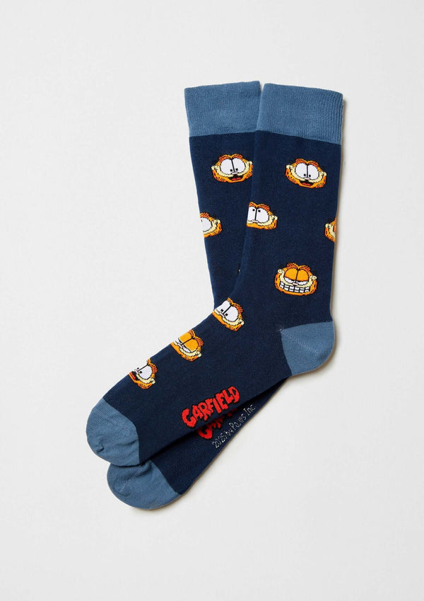 Chaussettes BeGarfield Faces Marine