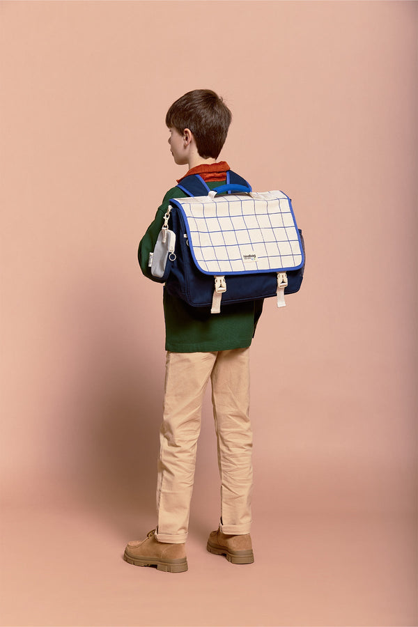 Léo Plaid Tricolor Satchel