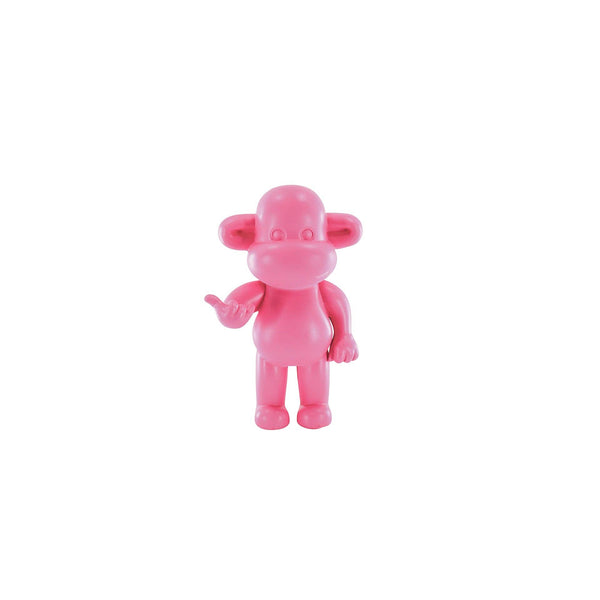 Ornament - Hanging Loose Monkey Figurine 'The Legend' - Pink - 11x7x19cm