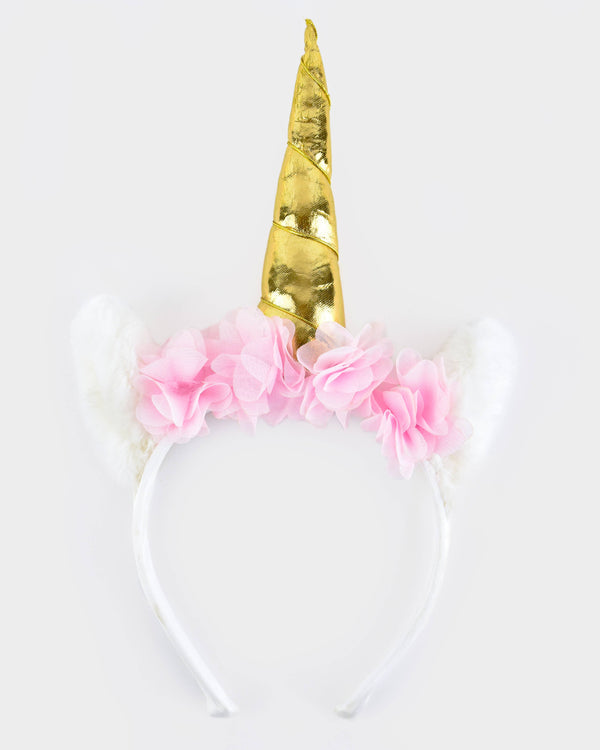 Unicorn Headband with Flowers