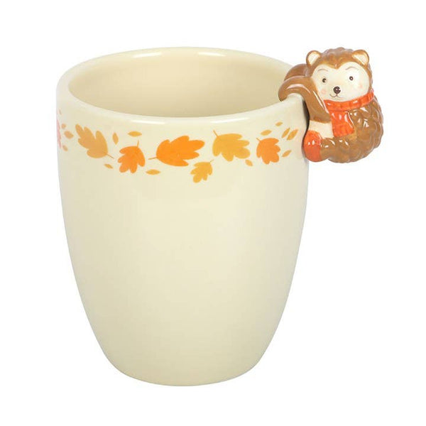 Autumn planter with hedgehog