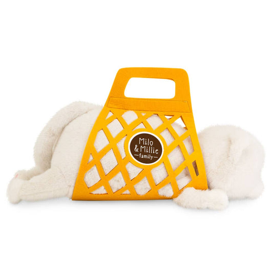 Milo & Millie Plush Toy, Milo the White Cat (56 cm) - 0+