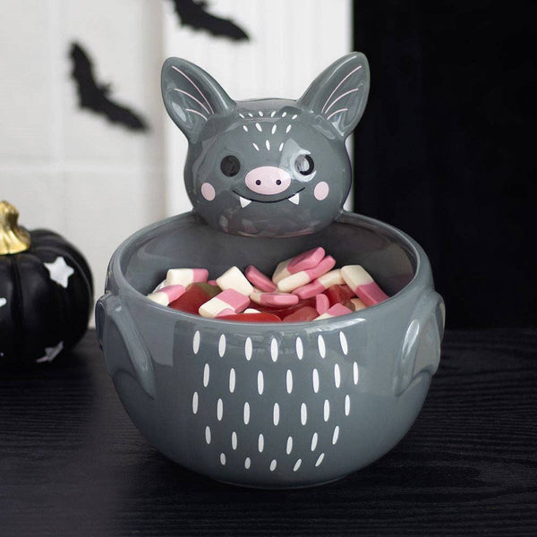 Cute Halloween bat-shaped candy bowl