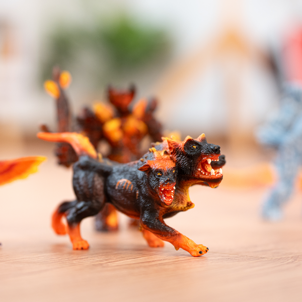 Figurine Cerbère de feu Papo - créature fantastique