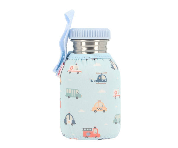 Bouteille en acier avec Housse Voitures de Ville 350 ml