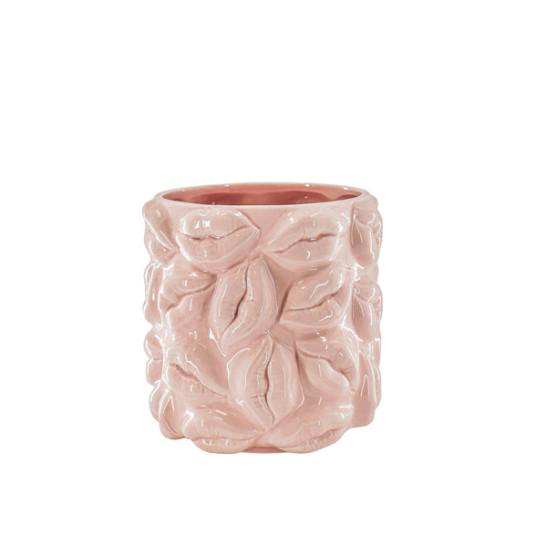 Pot - Kisses - Ceramic - Light Pink - 17.5x17.5x17.5cm