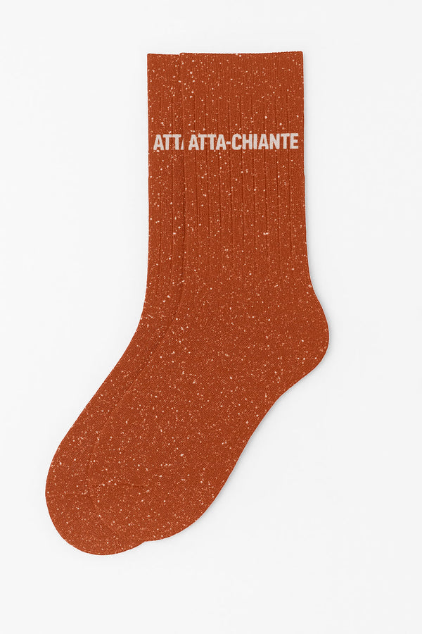 "Atta-chiante" Message Sequin Socks - Roobios