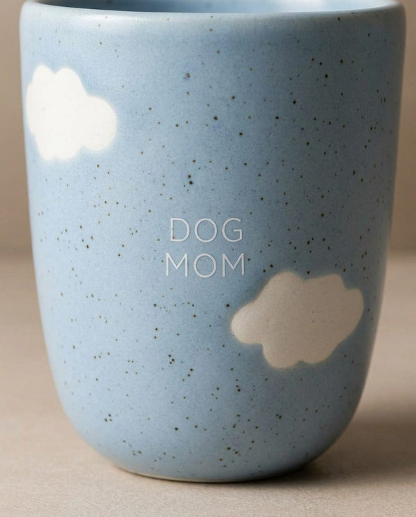 Cloud Medium Cup 220ml Dog Mom & Dad White 2 Piece Set