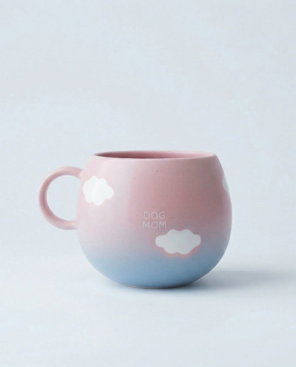 Cloud Sunset Mug 500ml Dog Mom White