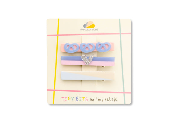 Hair Clips 3-Piece Set Pretzel