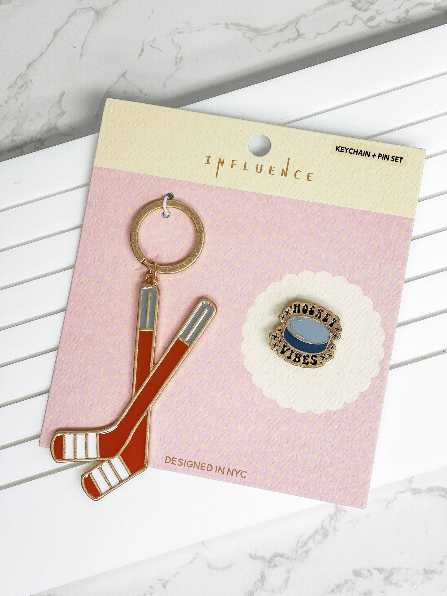 Sports Keychain and Pin Sets