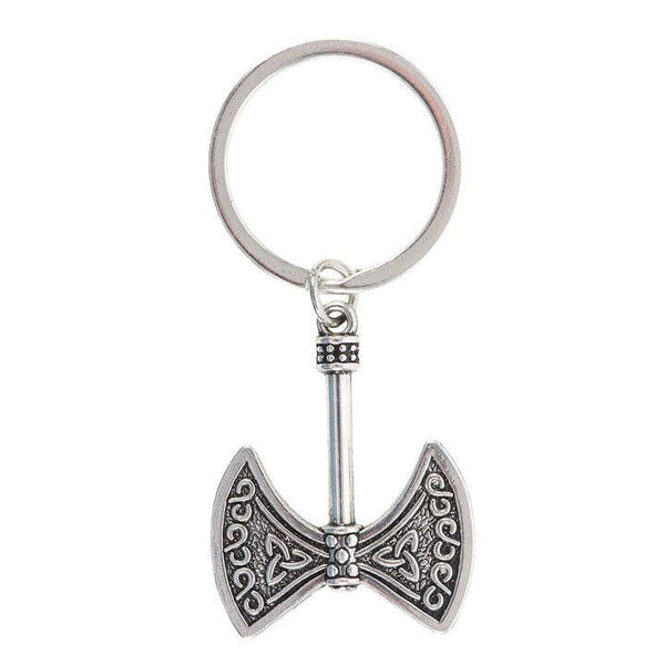 Porte-clés hache de force et de puissance de la vaillance viking