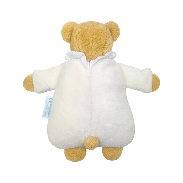 Ours Nid d'Ange Doudou avec Hochet - Peluche Ivoire