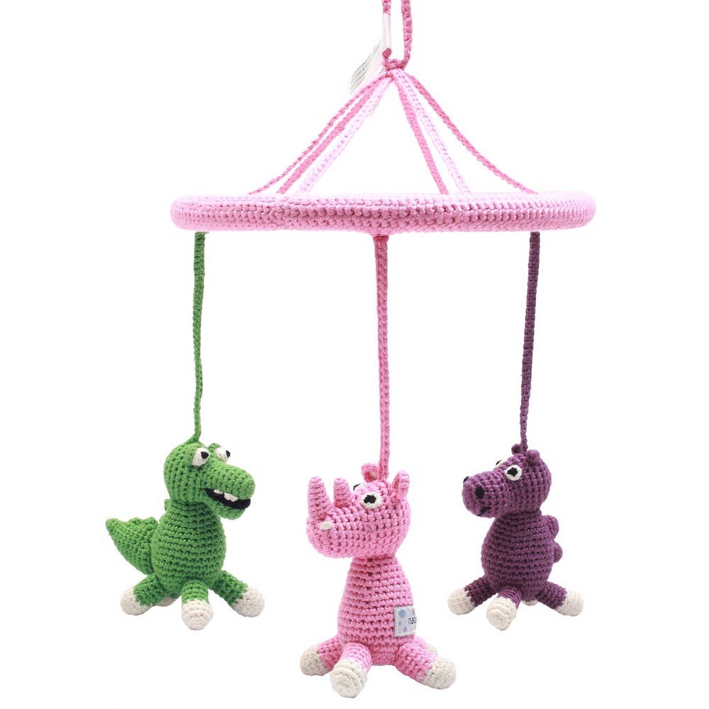 Mobile with camel, crocodile and rhinoceros