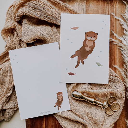 Otter Greeting Card