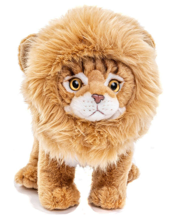 Peluche chat Maine coon avec crinière de lion amovible Uni Toys