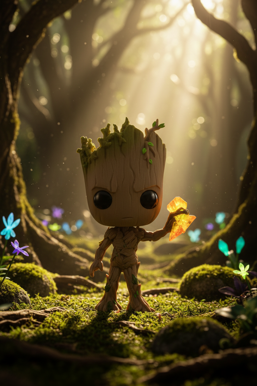Groot with Stormbreaker