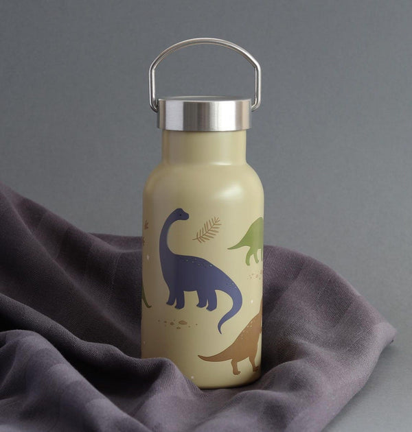 Gourde enfant en inox - Dinosaures – vue 2 – A Little Lovely Company