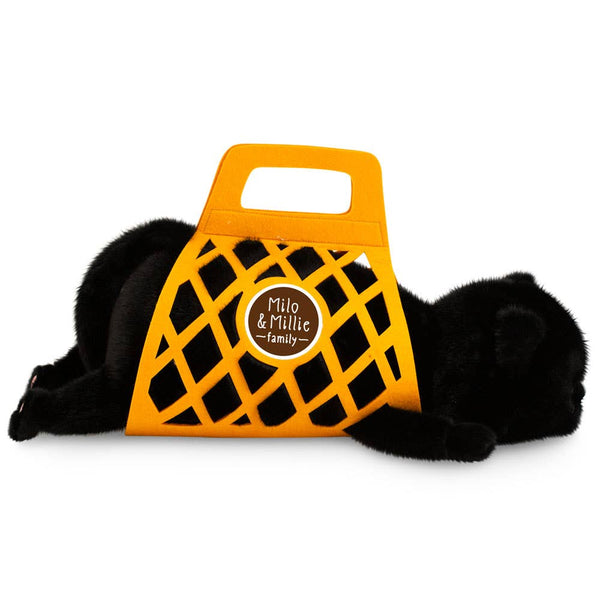 Milo & Millie Plush Toy, Milo the Black Cat (56 cm) - 0+