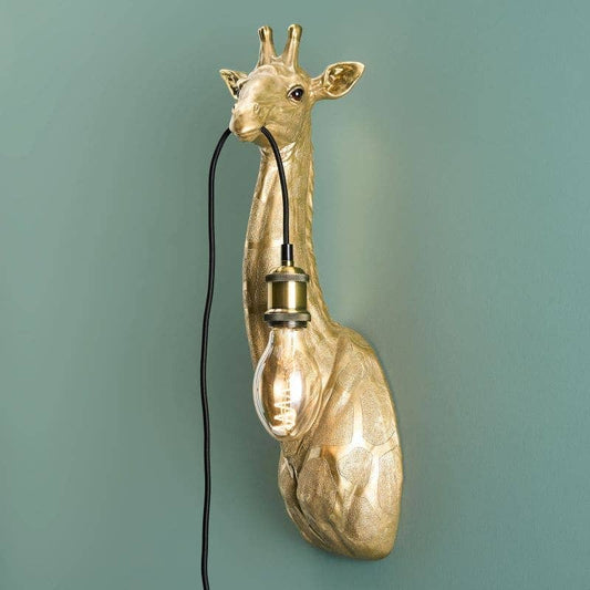 Lucie Giraffe Wall Sconce, Gold