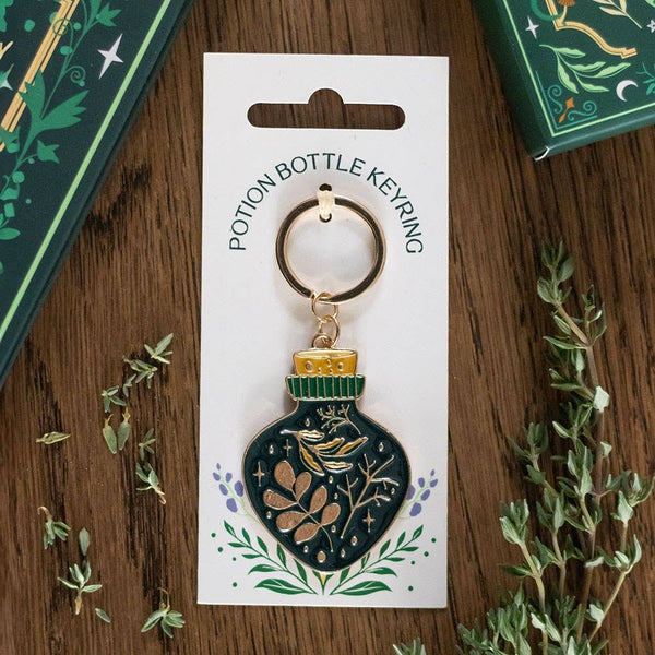 Porte-clés Bouteille de Potion de la Sorcière Verte