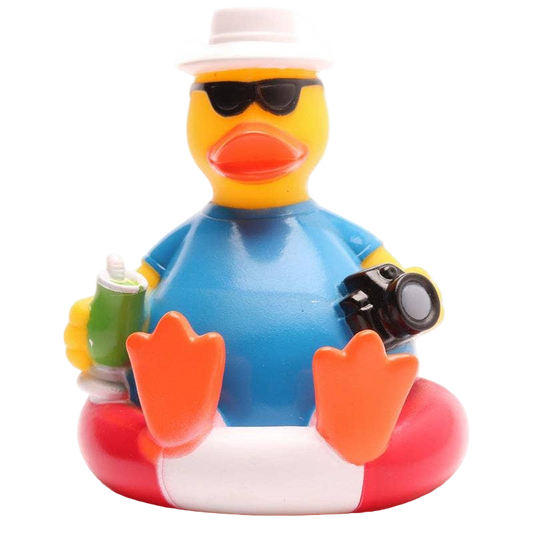 Tourist Duck on a Buoy
