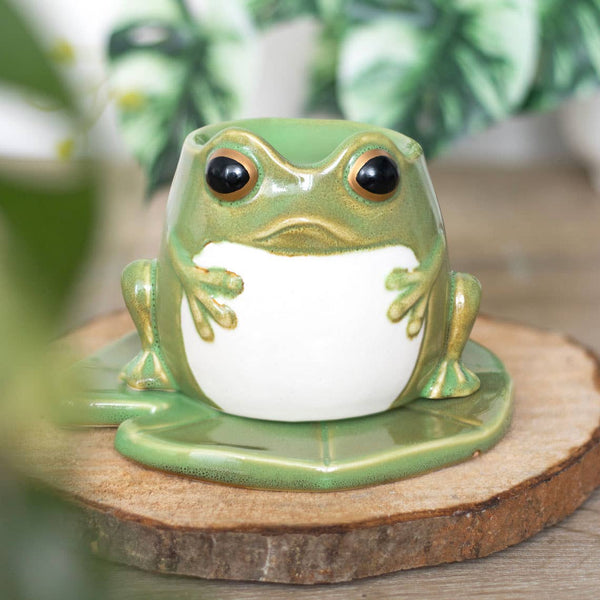 Frog on Lily Pad Oil Burner
