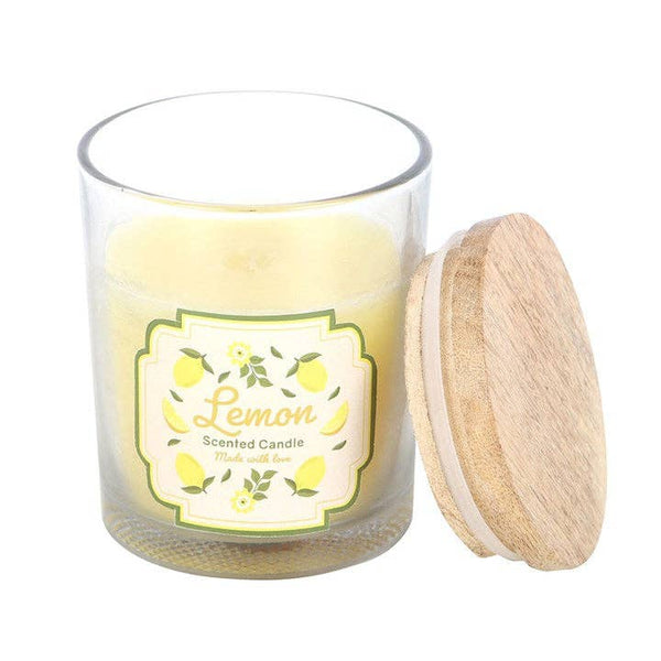 Lemon scented candle
