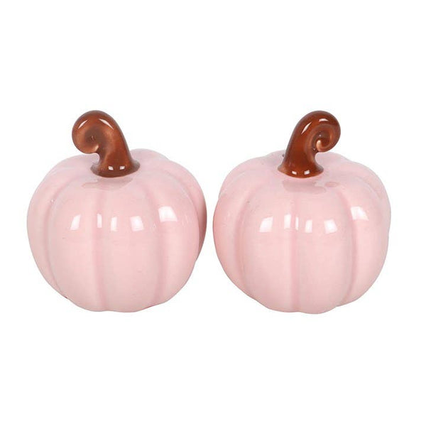 Salière et poivrière Citrouilles roses d'automne