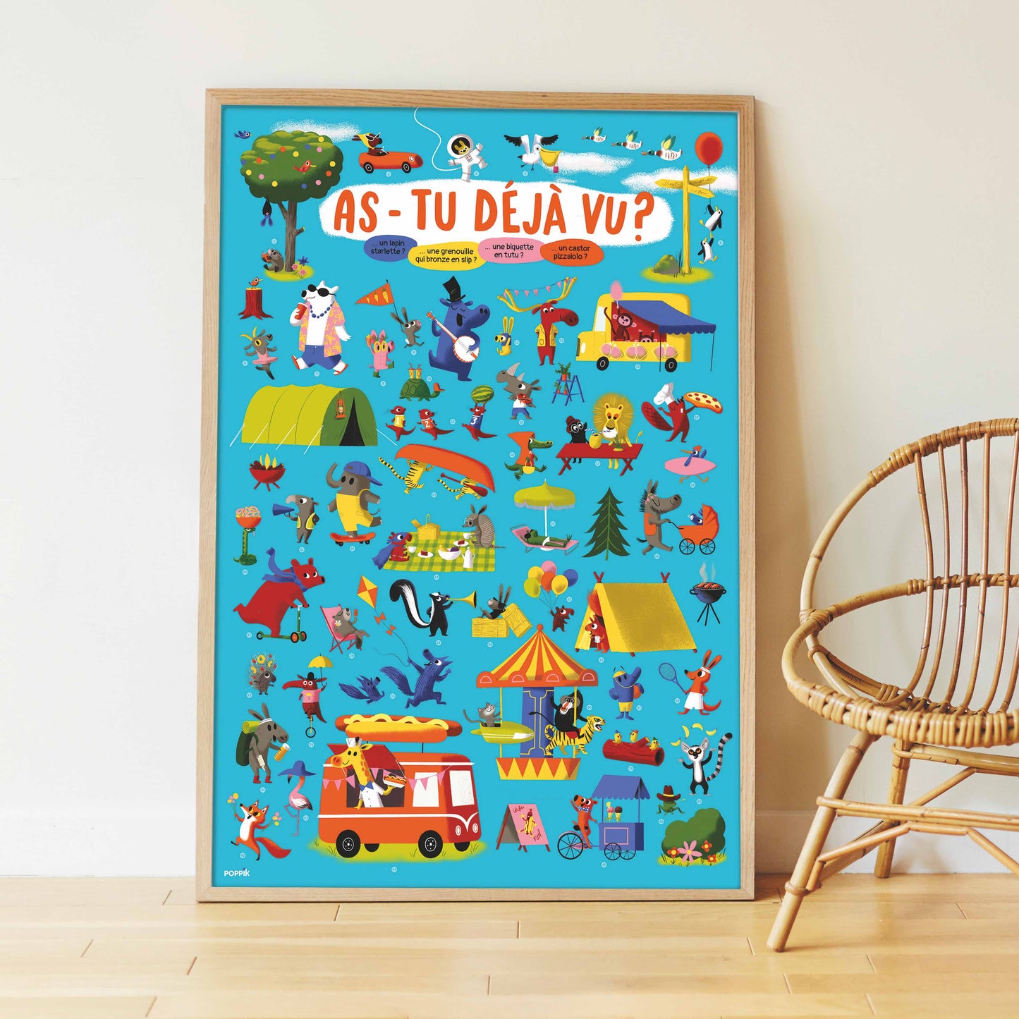 Poster éducatif les drôles d'animaux