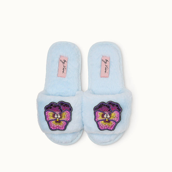 Pair of slippers brooches - Orchid
